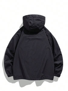 แจ็คเก็ตกันลมมีฮู้ดสำหรับทุกเพศกันน้ำระบายอากาศได้ดีแจ็คเก็ตซิปซ่อนกลางแจ้งฤดูใบไม้ผลิ - Product Image 2