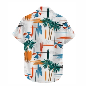 Camisas Hawaianas Sublimadas de Calidad Profesional, Cómodas, de Poliéster/Algodón Satinado, Tejido Transpirable, Diseño Personalizable - Product Image 5