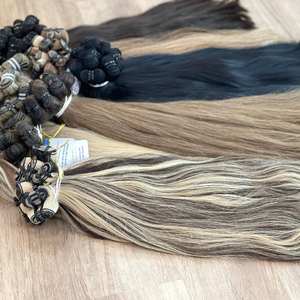 Vente en gros d'extensions de cheveux vietnamiens lisses naturels de trame de cheveux 100% doublement étirés de couleur personnalisée - Product Image 4