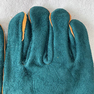 Gants de soudage robustes en cuir de vache fendu Équipement de sécurité Anti-coupure Antidérapant Fonctions ignifuges pour la protection contre la chaleur du barbecue - Product Image 6