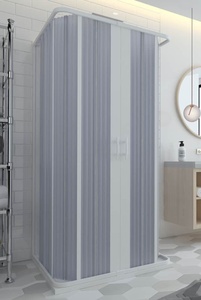 Boîte Doccia 3 Lati A Soffietto Or Acrilico Cm.60-80X70-90x185 H - Product Image 1