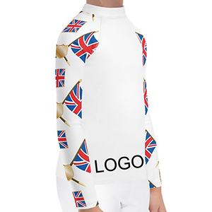 Elegante Camiseta deportiva de manga larga personalizada para niños, diseño Popular para carreras ecuestres, equitación, capa Base, caballo de primavera - Product Image 4