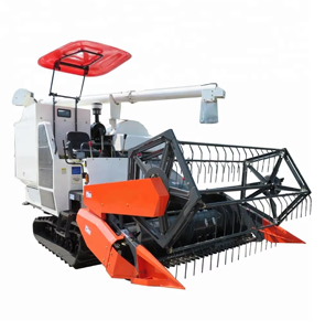 Moissonneuse-batteuse sur chenilles blanche à transmission par engrenages, moteur diesel, haute productivité pour riz et céréales - Product Image 1