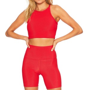 Conjuntos de yoga para mujer al por mayor ropa deportiva de verano con Sujetador deportivo de alta calidad y pantalones cortos traje de entrenamiento elegante para mujer - Product Image 3