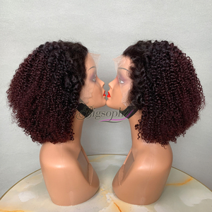 Peluca de cabello humano brasileño rizado kinky de 12 pulgadas con encaje frontal 13x4, línea de cabello natural 12A, gorro de peluca cómodo y transpirable, venta al por mayor - Product Image 3