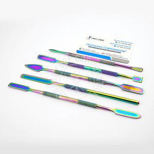 High Quality Multi-color Wax Carving <b>Tools</b> 5 Pcs/Set Stainless Steel Wax Carver <b>Tools</b> Double Ended Sculpting for Cream Blending - Product Image 6