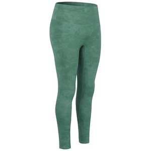 กางเกงโยคะเอวสูงสำหรับผู้หญิงกางเกงมัดย้อมเอวสูงผ้าพีชแห้งเร็วระบายอากาศได้ดี - Product Image 2