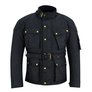 Nuevo clásico impreso motocicleta algodón encerado CE para WP transpirable invierno Biker chaqueta aventura ropa deportiva hombres - Product Image 5