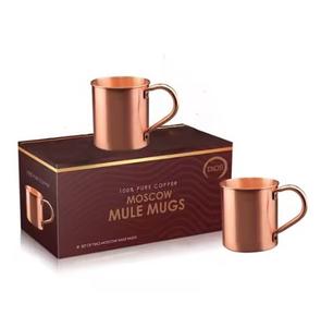 Tasses en cuivre élégantes pour les boissons Moscow Mule prêtes à être expédiées, tasses en cuivre très exigeantes au prix de gros - Product Image 3