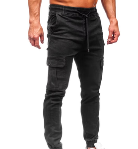 Pantalons cargo pour hommes, vente en gros, nouveaux designs personnalisés, vente flash, streetwear, pantalons en coton à grandes poches pour hommes - Product Image 1