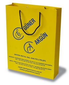 Bolsas de Papel Bristol Reciclables, Ecológicas, con Laminado Mate de Lujo, con Cordón, Impresión Offset, para Empaque de Vajilla - Product Image 4