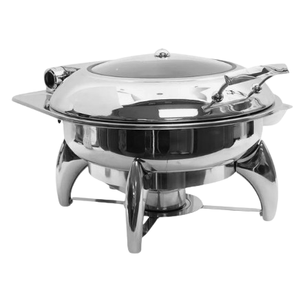 Nouveau Style Buffet Food Server Tendance Or Poli En Métal Chauffe-Plat À La Main Décoratif Chauffe-Plat pour Mariage - Product Image 4