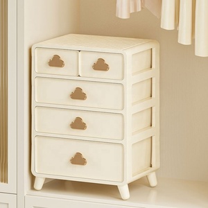 Boîte de <span class=keywords><strong>rangement</strong></span> pour <span class=keywords><strong>sous</strong></span>-vêtements à 3 compartiments Organisateur de type tiroir en plastique PP Armoire durable peu encombrante pour la maison Rectangle - Product Image 2