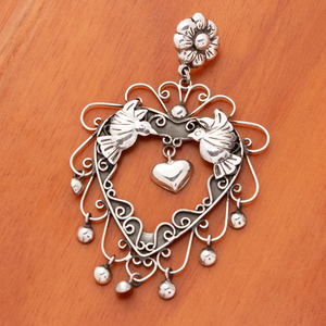 จี้เงินแท้ 925 รูปนก หัวใจ ลายดอกไม้ ของขวัญสำหรับผู้หญิง ราคาโรงงาน ขายส่งเครื่องประดับ - Product Image 3