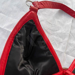 Soutien-gorge en cuir léger pour femme, grande taille, qualité supérieure, maintien élevé, coutures durables, logo frontal, idéal pour le yoga - Product Image 6