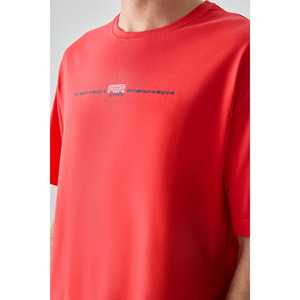 Camiseta Estampada de Corte Holgado para Hombre Fiesta, 100% Algodón, Jersey Grueso y Suave con Textura 88357 - Product Image 5