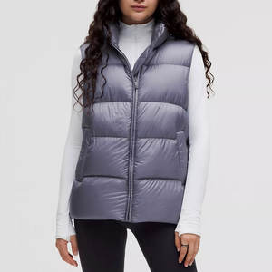 Chaleco Acolchado de Invierno para Mujer, de Alta Calidad, con Logotipo Personalizado, Transpirable, Ecológico, de Lona Lavada, 100% Poliéster, Estilo Casual - Product Image 6