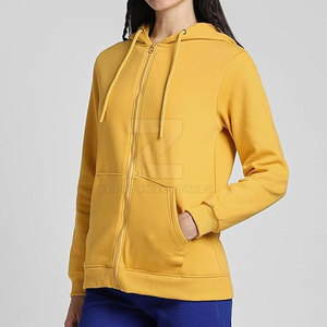 Sweats à capuche décontractés pour femmes, hiver, 100% coton, coupe ajustée, respirant, couleurs personnalisées sur le devant, services OEM - Product Image 2