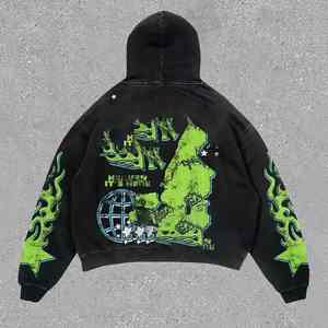 Nouveau produit personnalisé sweat à capuche décontracté à la mode pour hommes 100% sweat à capuche imprimé en coton pour hommes - Product Image 1