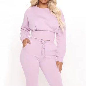 Men & <b>Women</b> Eco-Friendly Windproof Breathable Solid Color Nylon <b>Fleece</b> Lining Tracksuit Sets <b>Jogger</b> Pants Customizable Unisex - Product Image 5