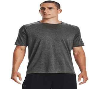 Camiseta de lana de poliéster/algodón de media manga para hombre, forro de moda elástico cómodo de alta calidad, Color personalizado de talla grande - Product Image 1