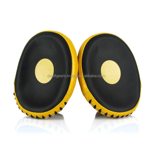 Mitaines de boxe incurvées en cuir, coussinets de frappe professionnels pour l'entraînement MMA et le kickboxing - Product Image 4