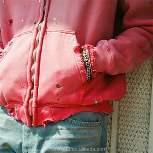 เสื้อสเวตเตอร์แบบสวมหัวสำหรับทุกเพศเสื้อมีฮู้ดโอเวอร์ไซส์ผ้าฝ้ายขนแกะหนาออกแบบโลโก้ได้ตามต้องการ - Product Image 4