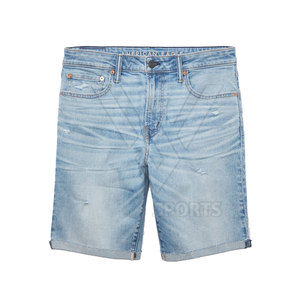 Shorts en jean décontractés pour hommes, design 2024, coton uni, légers, séchage rapide, style unique, vente en gros - Product Image 5