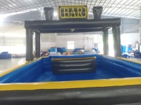 Nouveau design personnalisé piscine extérieure gonflable bar à eau tente fête pub tente pour arrière-cour gonflable piscine bar tente