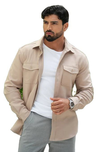 Veste de travail personnalisée Streetwear en toile imperméable coupe-vent grande taille pour hommes vente en gros directe d'usine - Product Image 6