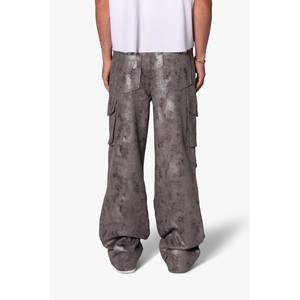 PANTALONES DE CARGO BAGGY DUAL TONE SUEDED - Product Image 4