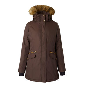 Veste parka matelassée réversible pour femme, élégante et légère, doublée en polaire, imperméable, respirante, grande taille, hiver, nylon brut - Product Image 1