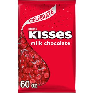 Caramelos de Chocolate con Leche HERSHEY'S KISSES en Bolsa Grande, Excelente Dulce para Fiestas y Regalos, 60 oz - Product Image 1