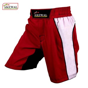 Pantalones cortos de MMA de algodón 100% unisex, logotipo bordado personalizable, ropa de artes marciales personalizada cómoda con logotipo impreso en stock - Product Image 5