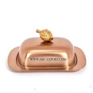 จานเนยโต๊ะขนาดใหญ่เครื่องใช้ในครัวขัดเงากระจกโลหะ - Product Image 2