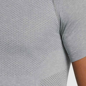 Camiseta Deportiva de Manga Corta para Hombre, Tejida, Estampada, de Secado Rápido y Transpirable, al por Mayor - Product Image 5