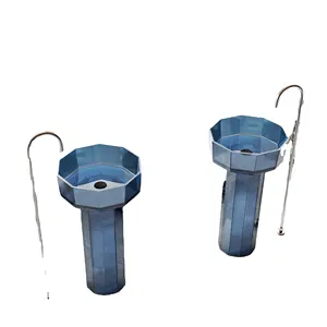 TNS Acrylic Clear Resin Basin Pure Color Diamond Blue Transparent Reflex Lavatary Freestanding Pedestal