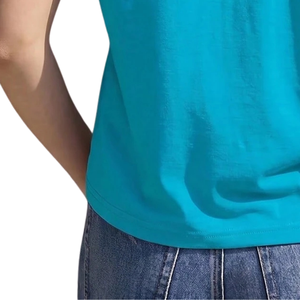 <b>Women</b> <b>V</b>-<b>Neck</b> Breathable Embroidery <b>T</b>-<b>Shirt</b> 100% Cotton Jersey Short Sleeve Plain Solid Color Plus Size Casual Summer Top - Product Image 6