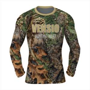 Chemise décontractée à manches longues pour homme, séchage rapide, pour la randonnée, l'escalade, la chasse, sous-vêtement respirant en élasthanne/polyester imprimé pour - Product Image 3