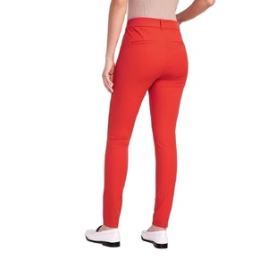 Pantalon droit formel en coton pour femmes Pantalon pour femmes de couleur unie pour dames Pantalon pour femmes à bas prix de BD - Product Image 2