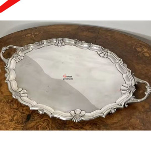 Plateau de service en acier inoxydable de qualité standard, finition argentée, pour hôtel, restaurant et bar - Product Image 5