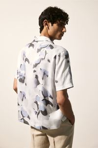 High Quality <b>Men's</b> <b>Leopard</b> Resort <b>Shirts</b> Regular Fit Super Soft Lyocell Custom Brand Button Comfortable Short Sleeve Wear - Product Image 4