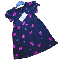 Ensemble gilet sans manches décontracté en velours côtelé avec appliques et robe florale de princesse en coton à 100 % longueur genou pour filles printemps-été