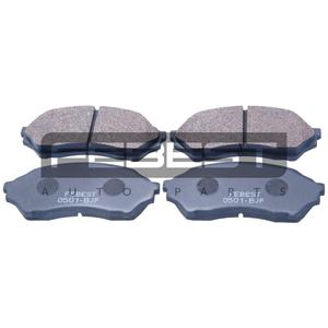 Set di pastiglie freno anteriori FEBEST (0501-BJF) - Product Image 1
