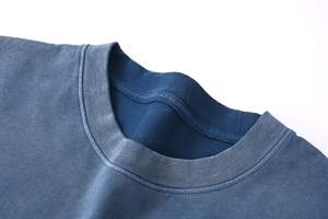 Fabricantes de gran tamaño de los hombres 250gsm camiseta lavada Vintage lavado negro impreso desteñido gráfico hecho poliéster/algodón de punto - Product Image 5