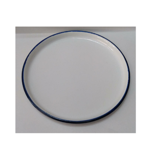 Plato de impresión de acero inoxidable bandeja redonda comida fruta plato para utensilios de cocina y pulido a mano - Product Image 6