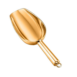 Precio de Fábrica, Pala para Hielo de Diseño Moderno, Color Plateado, Hecha a Mano, Pala de Metal de Alta Calidad para Fiestas y Restaurantes al por Mayor - Product Image 4