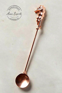 Cuchara de latón con Palmera con acabado dorado para comedor de lujo, Ideal para café, postre o regalo, vajilla elegante hecha a mano - Product Image 2