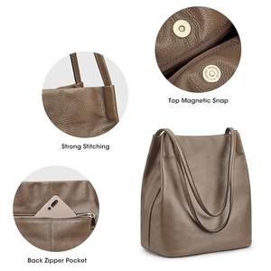 Bolsas de mano de cuero originales tejidas hechas a mano de color personalizado para mujer Cierre de cremallera de Cuero 100% de calidad superior - Product Image 5