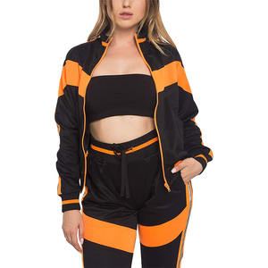 Prix de gros, bloc de couleurs, logo personnalisé, vêtements de sport pour femmes, survêtement pour femmes, vêtements de sport deux pièces, streetwear, survêtement 2026 - Product Image 3